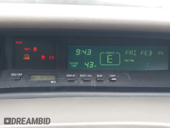 2002 Toyota Avalon XL with VIN 4T1BF28BX2U262186, listed as a IAAI auction lot 41572610 with 164,899 mi miles and . Bid and sale history available at DreamBid. Image 7.