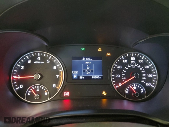 2019 Kia Optima LX with VIN 5XXGT4L38KG344857, listed as a Copart auction lot 48667805 with 78,365 mi miles and Salvage Title. Bid and sale history available at carsss.com. Image 9.