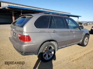 2006 BMW X5 4.4i with VIN 5UXFB53516LV28807, listed as a Copart auction lot 79663514 with 118,516 mi miles and Clean Title. Bid and sale history available at carsss.com. Image 3.