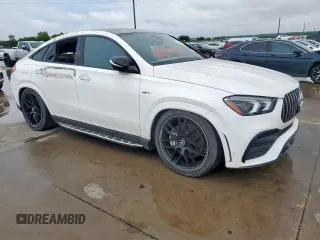 2021 Mercedes-Benz GLE 53 AMG with VIN 4JGFD6BB9MA404099, listed as a Copart auction lot 55769665 with 3,721 mi miles and Salvage title. Bid and sale history available at DreamBid. Image 4.