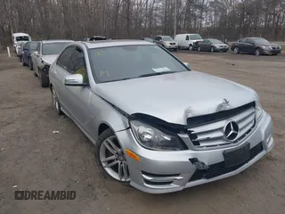 2012 Mercedes-Benz C-Class C 250 Sport with VIN WDDGF4HB6CR219898, listed as a IAAI auction lot 41726566 with 194,243 mi miles. Bid and sale history available at carsss.com. Image 1.