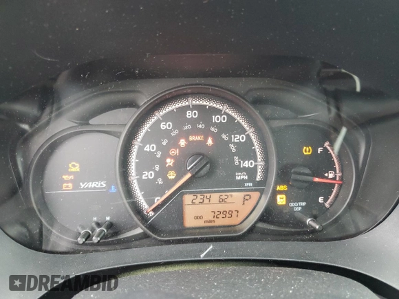 2015 Toyota Yaris L with VIN VNKKTUD32FA044782, listed as a Copart auction lot 53750065 with 72,997 mi miles and Salvage Title. Bid and sale history available at DreamBid. Image 9.