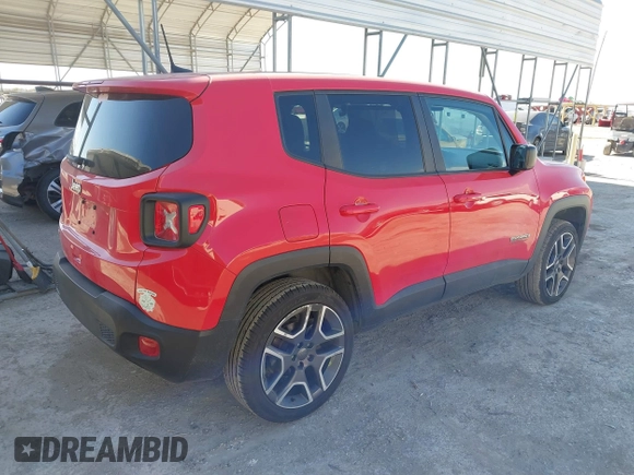 2020 Jeep Renegade Sport with VIN ZACNJBAB3LPM09233, listed as a IAAI auction lot 41751376 with 71,900 mi miles and . Bid and sale history available at DreamBid. Image 4.