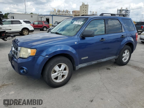 2008 Ford Escape XLT с VIN 1FMCU03108KB12718, выставлен на аукционе Copart как лот 57175474 с пробегом 152 698 миль миль и Списание • Salvage title. История ставок и продаж доступна на DreamBid. Изображение 1.