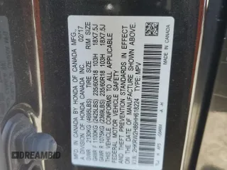 2017 Honda CR-V EX-L with VIN 2HKRW2H86HH618224, listed as a Copart auction lot 52004065 with 87,637 mi miles and Salvage Title. Bid and sale history available at carsss.com. Image 14.