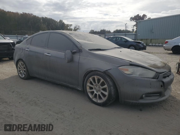 2013 Dodge Dart Limited with VIN 1C3CDFCH4DD707448, listed as a Copart auction lot 79807554 with Not provided miles and Clean title. Bid and sale history available at DreamBid. Image 4.