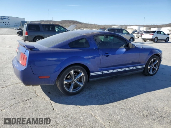 2005 Ford Mustang Deluxe with VIN 1ZVFT80N455129183, listed as a Copart auction lot 48500905 with 162,440 mi miles and Salvage Title. Bid and sale history available at carsss.com. Image 3.