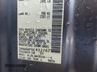 2016 Nissan Maxima SV z VIN 1N4AA6AP5GC412767, wystawiony jako IAAI lot #41650129 z przebiegiem 83 521 mil mil oraz . Historia ofert i sprzedaży dostępna na DreamBid. Obrazek 9.