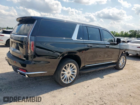 2023 Cadillac Escalade z VIN 1GYS3KKL9PR262067, wystawiony jako Copart lot #59101095 z przebiegiem 43 884 mil mil oraz Szkody całkowita. Historia ofert i sprzedaży dostępna na DreamBid. Obrazek 3.