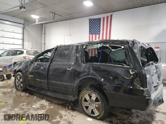 2008 Ford Expedition EL Limited with VIN 1FMFK20598LA14075, listed as a Copart auction lot 45740625 with 257,099 mi miles and Salvage Title. Bid and sale history available at carsss.com. Image 2.