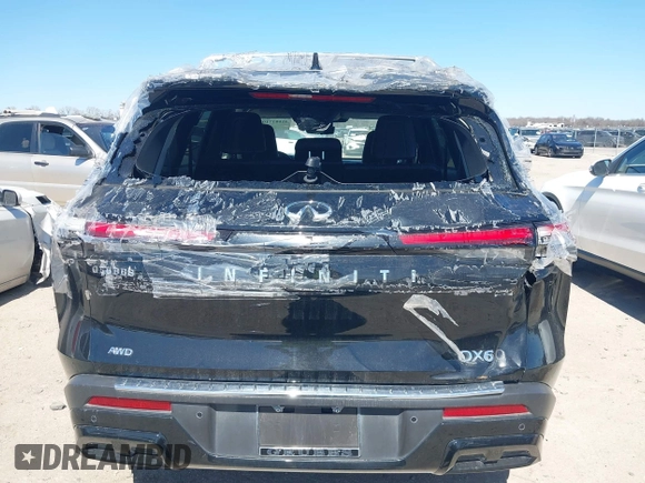 2023 Infiniti QX60 Luxe with VIN 5N1DL1FS9PC364963, listed as a IAAI auction lot 41681710 with 11,751 mi miles and . Bid and sale history available at DreamBid. Image 16.