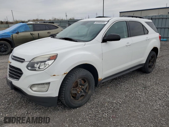 2016 Chevrolet Equinox LT with VIN 2GNALCEK0G6324405, listed as a Copart auction lot 55565095 with 160,325 mi miles and Clean Title. Bid and sale history available at DreamBid. Image 1.