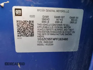 2023 Chevrolet Malibu LS with VIN 1G1ZC5ST4PF163480, listed as a Copart auction lot 47646005 with 59,181 mi miles and Salvage Title. Bid and sale history available at DreamBid. Image 13.