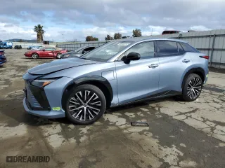 2023 Lexus RZ with VIN JTJAAAAB8PA005620, listed as a Copart auction lot 49634825 with 26,553 mi miles and Salvage Title. Bid and sale history available at carsss.com. Image 1.