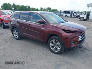 2018 Toyota Highlander Hybrid Limited z VIN 5TDDGRFH7JS046664, wystawiony jako IAAI lot #42011413 z przebiegiem 81 374 mil mil oraz . Historia ofert i sprzedaży dostępna na DreamBid. Obrazek 1.