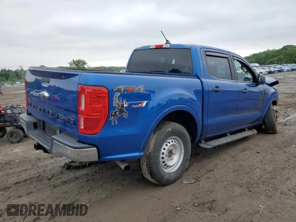 2020 Ford Ranger XL with VIN 1FTER4FH2LLA72904, listed as a Copart auction lot 61062265 with 39,262 mi miles and Salvage title. Bid and sale history available at DreamBid. Image 3.