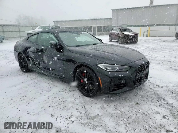 2021 BMW 4 Series M440i xDrive with VIN WBA13AR0XMCG68638, listed as a Copart auction lot 52142695 with 57,299 mi miles and Salvage Title. Bid and sale history available at DreamBid. Image 13.