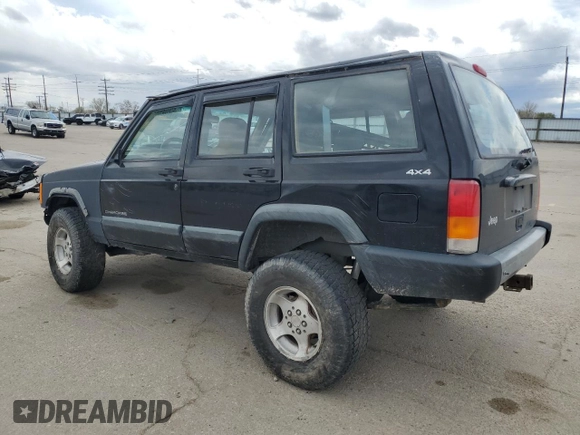 1998 Jeep Cherokee Sport with VIN 1J4FJ68S6WL188802, listed as a Copart auction lot 52094005 with 199,586 mi miles and Salvage Title. Bid and sale history available at carsss.com. Image 2.