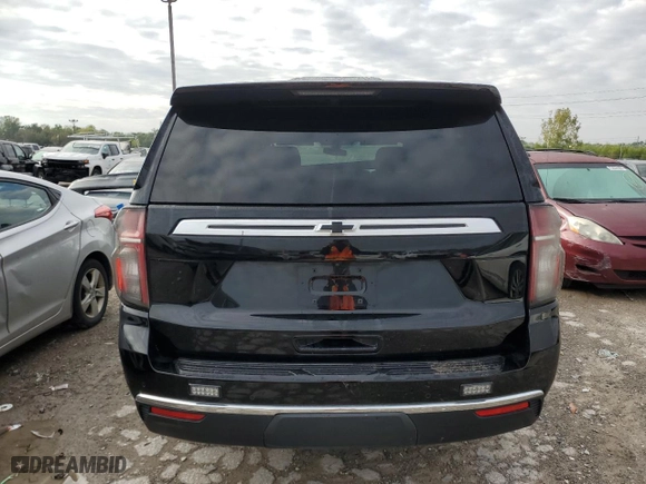 2023 Chevrolet Tahoe Commercial with VIN 1GNSKLED8PR369136, listed as a Copart auction lot 73505384 with 14,137 mi miles and Salvage Title. Bid and sale history available at carsss.com. Image 6.
