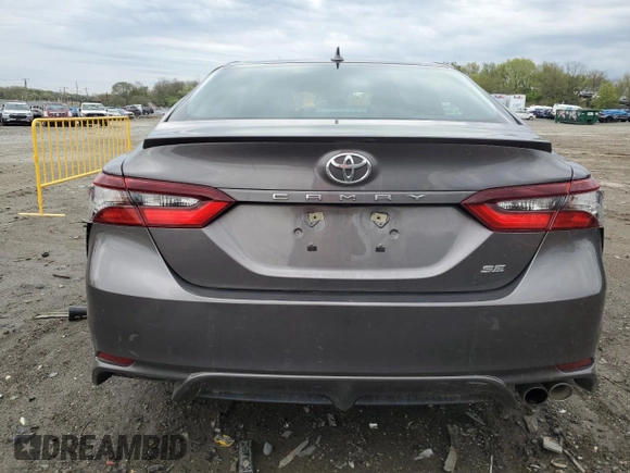 2021 Toyota Camry SE Nightshade with VIN 4T1G11AKXMU588114, listed as a Copart auction lot 52624045 with 81,779 mi miles and Salvage Title. Bid and sale history available at carsss.com. Image 6.