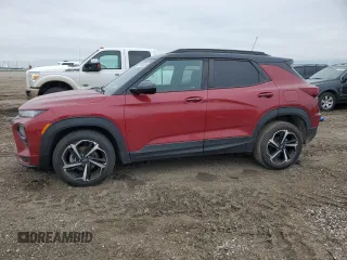 2021 Chevrolet TrailBlazer RS with VIN KL79MTSL0MB146636, listed as a Copart auction lot 45193655 with 67,219 mi miles and Salvage Title. Bid and sale history available at carsss.com. Image 1.