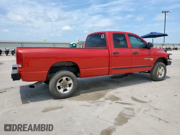 2005 Dodge 2500 SLT z VIN 3D7KS28C05G705032, wystawiony jako Copart lot #51546335 z przebiegiem 172 200 mil mil oraz Szkoda całkowita • Salvage title. Historia ofert i sprzedaży dostępna na DreamBid. Obrazek 3.