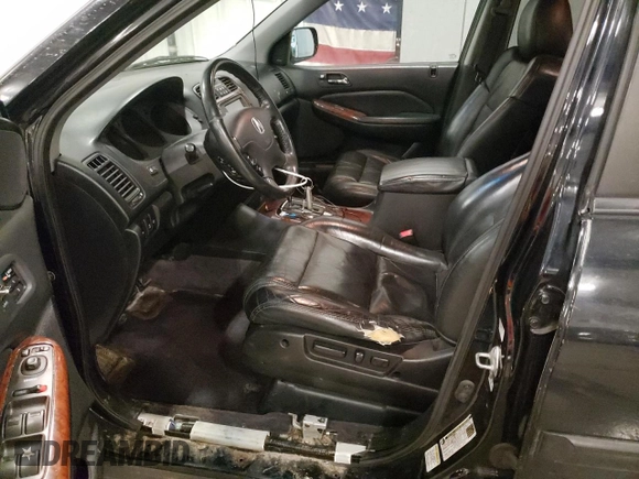 2005 Acura MDX Touring with VIN 2HNYD18705H552349, listed as a Copart auction lot 48758475 with 223,091 mi miles and Salvage title. Bid and sale history available at DreamBid. Image 7.
