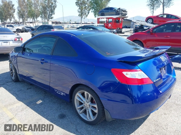 2008 Honda Civic Cpe Si with VIN 2HGFG21558H703002, listed as a IAAI auction lot 41939750 with 155,156 mi miles. Bid and sale history available at carsss.com. Image 3.