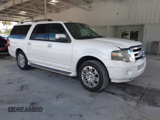 2011 Ford Expedition Max Limited with VIN 1FMJK1K50BEF09892, listed as a IAAI auction lot 42593101 with 250,189 mi miles and . Bid and sale history available at DreamBid. Image 1.