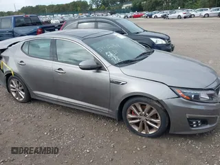 2015 Kia Optima SX Turbo with VIN 5XXGR4A68FG449822, listed as a IAAI auction lot 40480060 with 108,570 mi miles. Bid and sale history available at carsss.com. Image 13.