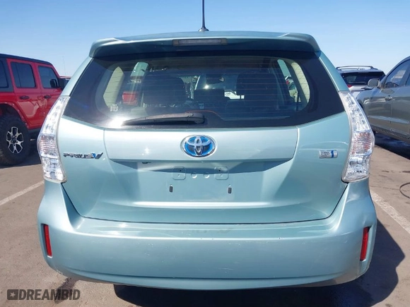 2014 Toyota Prius v Two with VIN JTDZN3EUXE3325881, listed as a IAAI auction lot 41711161 with 146,811 mi miles. Bid and sale history available at carsss.com. Image 16.