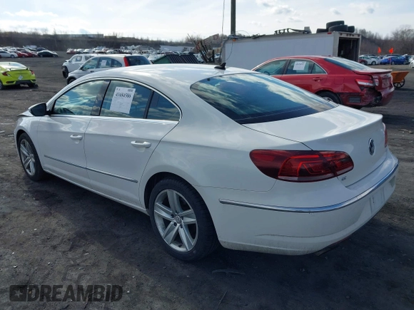 2013 Volkswagen CC Sport with VIN WVWBN7AN9DE516590, listed as a IAAI auction lot 41684586 with 153,312 mi miles. Bid and sale history available at carsss.com. Image 3.