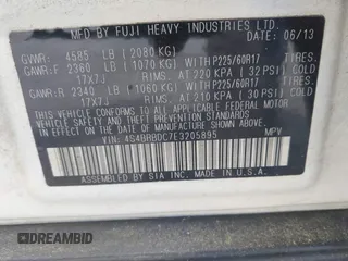 2014 Subaru Outback Premium with VIN 4S4BRBDC7E3205895, listed as a IAAI auction lot 42201646 with 234,588 mi miles and . Bid and sale history available at DreamBid. Image 9.