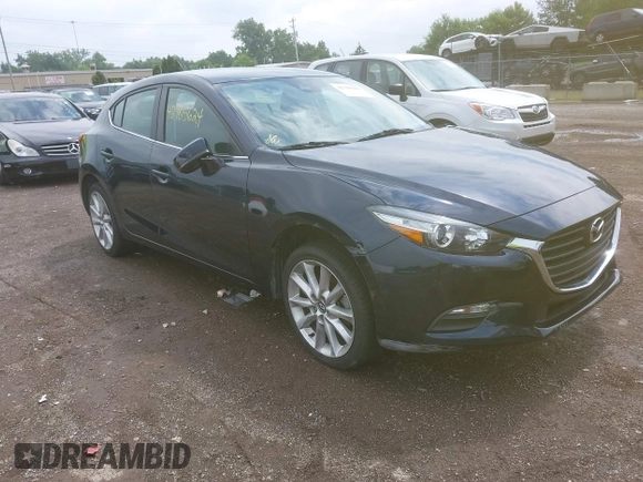 2017 Mazda 3 Touring with VIN 3MZBN1L79HM122581, listed as a IAAI auction lot 42705624 with 52,175 mi miles and . Bid and sale history available at DreamBid. Image 1.