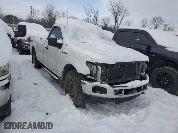 2018 Ford F-150 XL with VIN 1FTMF1E57JKD40343, listed as a Copart auction lot 82541434 with 140,533 mi miles and Salvage Title. Bid and sale history available at carsss.com. Image 4.