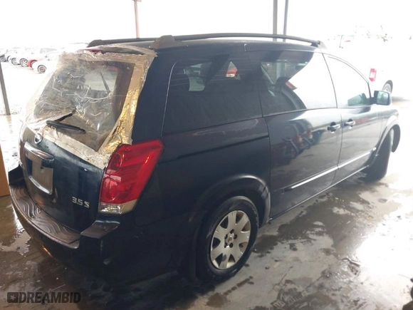 2006 Nissan Quest S Special Edition with VIN 5N1BV28U96N121727, listed as a IAAI auction lot 41928469 with 1 mi miles. Bid and sale history available at carsss.com. Image 4.