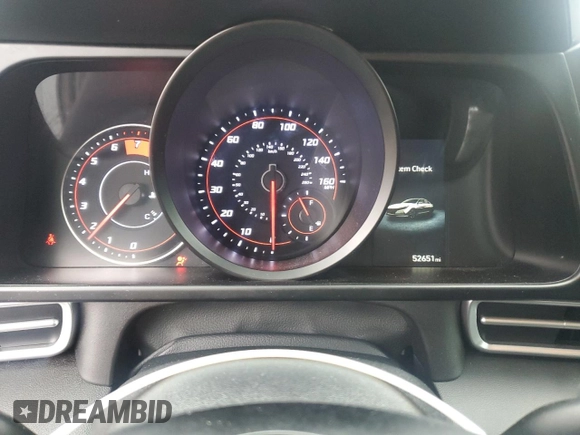 2023 Hyundai Elantra SEL with VIN KMHLM4AG9PU384184, listed as a Copart auction lot 52144415 with 52,651 mi miles and Salvage Title. Bid and sale history available at DreamBid. Image 9.