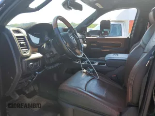2021 Ram 3500 Longhorn with VIN 3C63RRKL0MG703041, listed as a Copart auction lot 61669834 with 47,807 mi miles and Salvage Title. Bid and sale history available at carsss.com. Image 7.