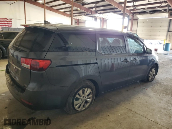 2016 Kia Sedona LX with VIN KNDMB5C17G6215489, listed as a Copart auction lot 71774924 with 86,472 mi miles and Salvage Title. Bid and sale history available at carsss.com. Image 3.