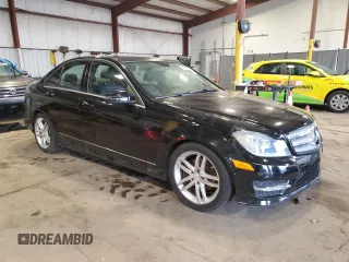 2012 Mercedes-Benz C 300 Sport with VIN WDDGF8BB2CR198144, listed as a Copart auction lot 55642915 with 46,640 mi miles and Salvage Title. Bid and sale history available at DreamBid. Image 4.