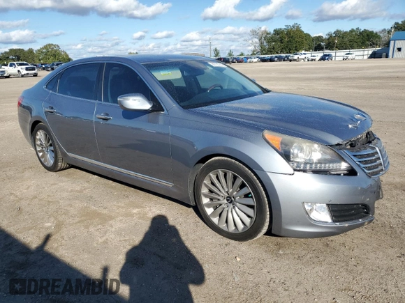 2015 Hyundai Equus Ultimate with VIN KMHGH4JH4FU094223, listed as a Copart auction lot 80720744 with 57,957 mi miles and Salvage title. Bid and sale history available at DreamBid. Image 4.