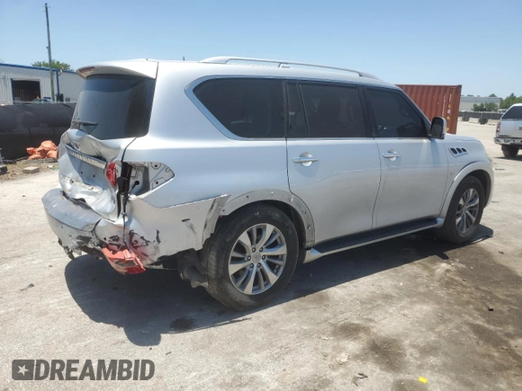 2017 Infiniti QX80 with VIN JN8AZ2NF1H9641902, listed as a Copart auction lot 59181515 with 188,681 mi miles and Salvage title. Bid and sale history available at DreamBid. Image 3.