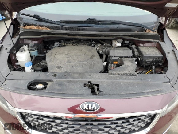 2019 Kia Sedona EX with VIN KNDMB5C17K6543326, listed as a Copart auction lot 46068965 with 76,410 mi miles and Salvage Title. Bid and sale history available at carsss.com. Image 12.