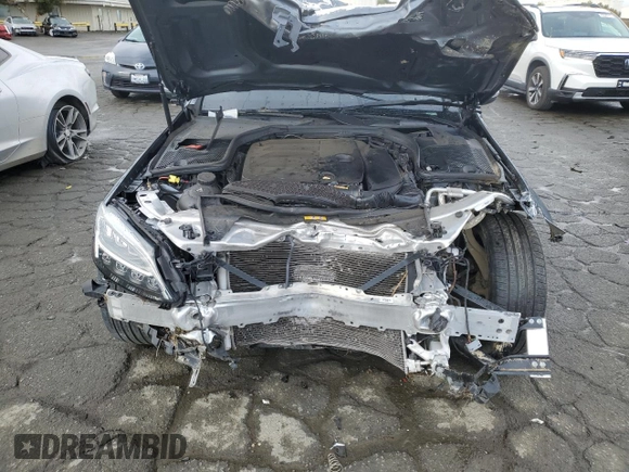 2020 Mercedes-Benz C 300 with VIN W1KWF8DB5LR599664, listed as a Copart auction lot 44946155 with 71,311 mi miles and Salvage Title. Bid and sale history available at DreamBid. Image 11.