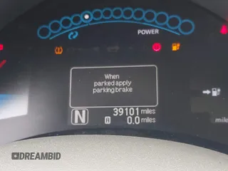 2012 Nissan LEAF SL with VIN JN1AZ0CP0CT024663, listed as a IAAI auction lot 42136940 with 39,101 mi miles. Bid and sale history available at carsss.com. Image 12.