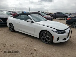 2023 BMW 4 Series 430i xDrive with VIN WBA43AT03PCL32501, listed as a Copart auction lot 49341915 with 18,375 mi miles and Salvage Title. Bid and sale history available at carsss.com. Image 4.