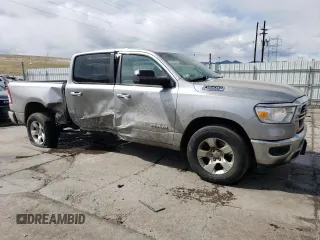 2019 Ram 1500 Big Horn/Lone Star with VIN 1C6SRFFT3KN540734, listed as a Copart auction lot 49531545 with 81,230 mi miles and Salvage Title. Bid and sale history available at carsss.com. Image 4.