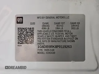 2023 Cadillac CT4 Premium Luxury z VIN 1G6DB5RK8P0119263, wystawiony jako Copart lot #51381285 z przebiegiem 36 061 mil mil oraz Czysty tytuł • Clean title. Historia ofert i sprzedaży dostępna na DreamBid. Obrazek 13.