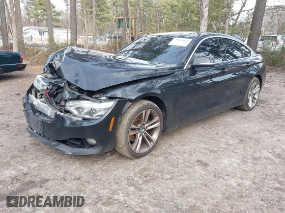 2017 BMW 4 Series 430i xDrive z VIN WBA4F9C54HG440122, wystawiony jako IAAI lot #41615681 z przebiegiem 121 938 mil mil oraz . Historia ofert i sprzedaży dostępna na DreamBid. Obrazek 2.