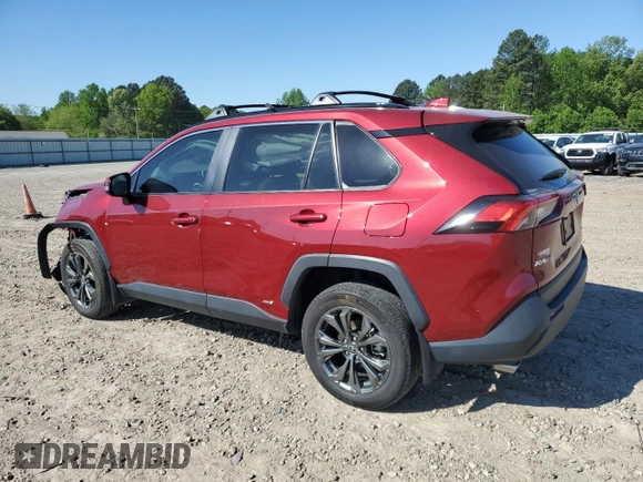 2024 Toyota RAV4 Hybrid XLE Premium with VIN 4T3B6RFV0RU141593, listed as a Copart auction lot 52819155 with 35,589 mi miles and Salvage Title. Bid and sale history available at DreamBid. Image 2.